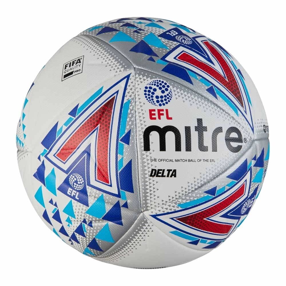 М'яч футбольний Mitre Delta Hyperseam FIFA EFL, 5-BB1979WHU від компанії ФУТБОЛ + - фото 1