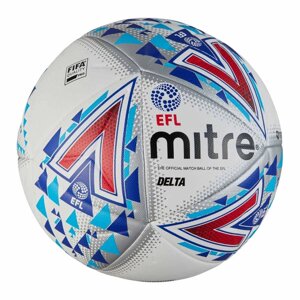 М'яч футбольний Mitre Delta Hyperseam FIFA EFL, 5-BB1979WHU