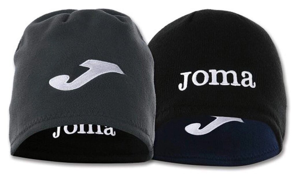 Шапка двобічна  Joma HAT REVERSIBLE чорна - сіра від компанії ФУТБОЛ + - фото 1