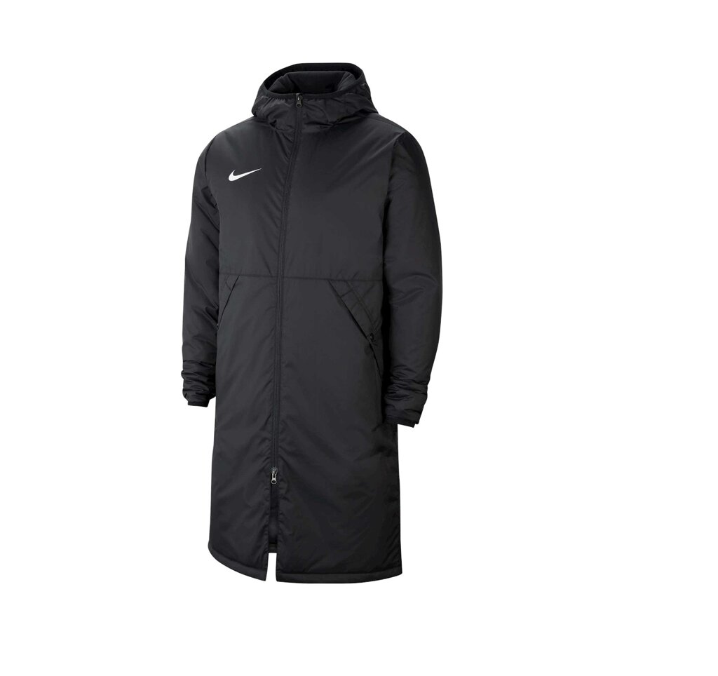 Зимова подовжена чоловіча спортивна куртка Nike Team Park 20 Winter Jacket чорна від компанії ФУТБОЛ + - фото 1