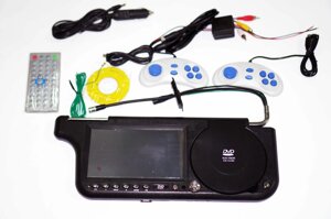 Авто козирок 7" з DVD+USB+SD Чорний