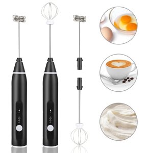 Капучінатор електричний спінювач / Міні міксер ручний USB Speed Adjustable Milk Frother