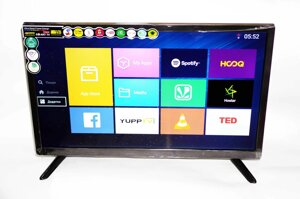 LCD LED телевізор 24" smart TV, wifi, 1gb ram, 8gb rom, T2, USB, HDMI, android 13