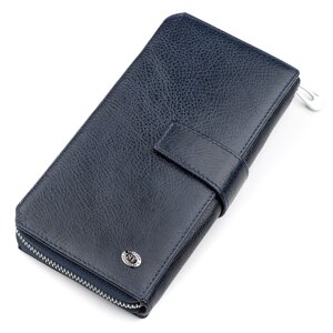 Чоловічий гаманець ST Leather 18454 (ST128) шкіра Синій