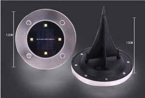 Solar Ligth at garden Вуличний світильник на сонячній батареї 4 Led 5W Disk Lights