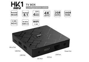 TV Box HK1 Mini 2Gb/16GB Android Смарт приставка