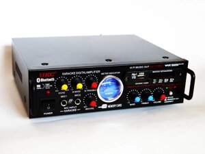 Підсилювач звуку UKC AV-339BT + USB + fm + mp3 + караоке + bluetooth