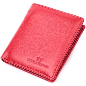 Яскравий жіночий гаманець з натуральної шкіри ST Leather 19465 Червоний