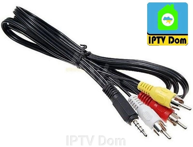 Kабель RCA-jack 3.5 від компанії IPTV Dom - фото 1