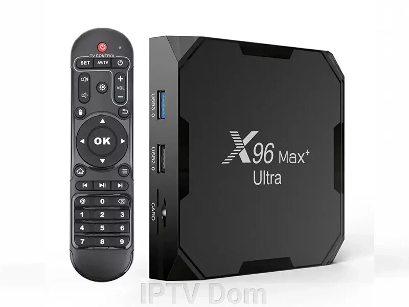 Медіаплеєр X96 Max+ Ultra 4/32 Gb від компанії IPTV Dom - фото 1