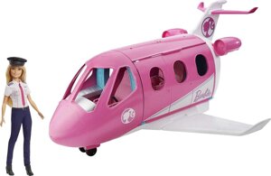 Ігровий набір Барбі літак мрії з пілотом Mattel Barbie Dreamplane Playset GJB33