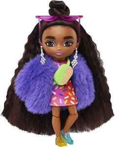Лялька Барбі міні Екстра Mattel Barbie Extra Minis Dolls Леді шоколадка HGP63
