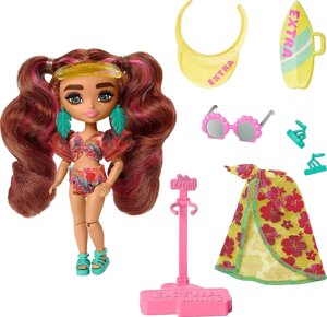 Лялька Барбі міні Екстра Mattel Barbie Extra Minis Dolls Пляж HPB18