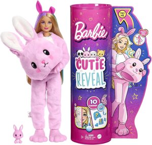 Лялька Барбі Сюрприз милий кролик Barbie Cutie Reveal Bunny Plush Costume Doll HHG19