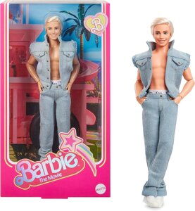 Лялька Кен Барбі Кен Кен Кен Пенсінг у джинсовому костюмі Barbie The Movie Ken In Denim Matching Set HRF27