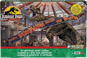 Набір Адвент календар Світ Юрського періоду Advent Calendar Jurassic World HTK45