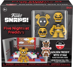 Набір Фанко 5 ночей із Фредді Золотий Сцена Funko Pop! Snaps: Five Nights at Freddy's - Golden Freddy