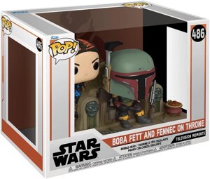 Набір Фанко Поп Боба Фетт і Фенек на троні Funko Pop! Star Wars Moment: The Mandalorian 468