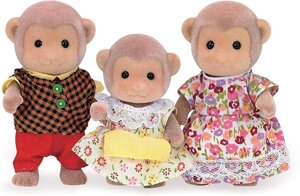 Sylvanian Families сім'я мавп Calico Critters Mango Monkey Family Doll Set