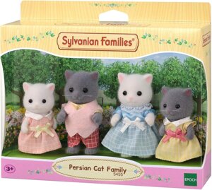 Уцінка Sylvanian Families сім'я перських котів 5455 Persian Cat Family