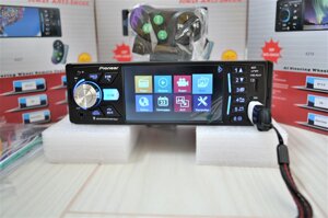 Автомагнітола Pioneer 4227+пульт на кермо блютуз BT 5,0 екран 4,2" mp5 1 din магнітофон піонер однодиновий