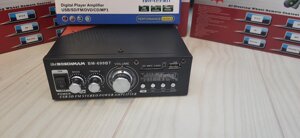 Автомобільний Підсилювач звуку БОШМАН BM-699BT 2-х канальний 2*300w usb/sd/bt караоке FM двоканальний 12/220v