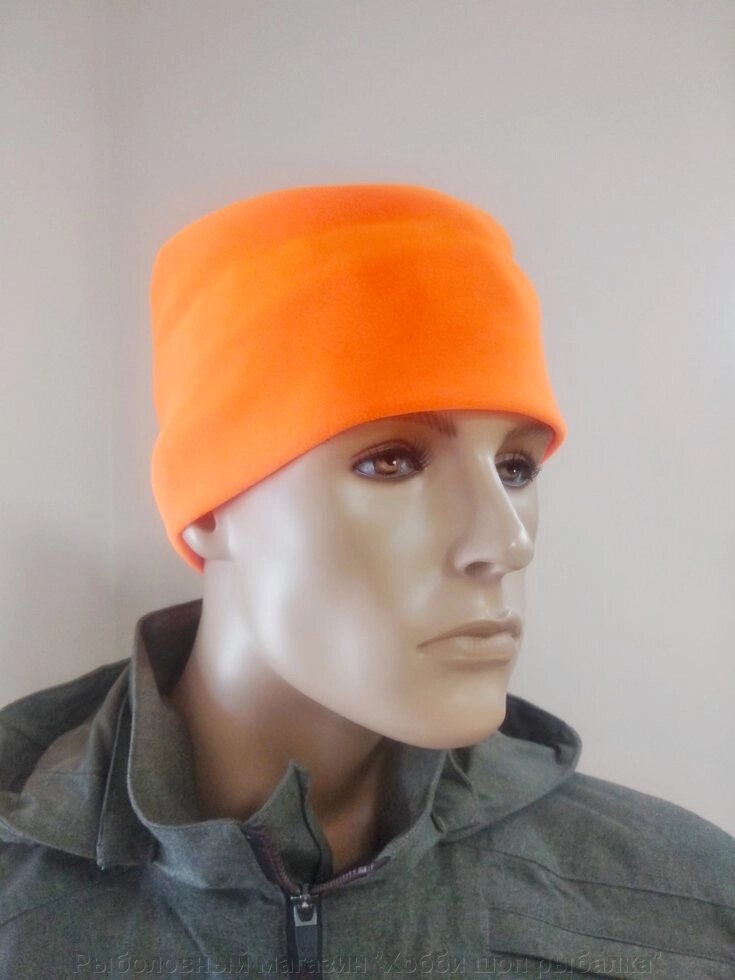 Флісова шапка для полювання LikeProfi 6842 / 10-58 (помаранчева) від компанії Рибальський магазин "Хобi шоп рибалка" - фото 1