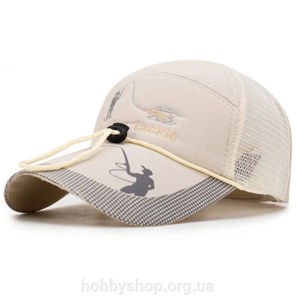 Кепка Fishing tackle А80-10/4 кремова від компанії Рибальський магазин "Хобi шоп рибалка" - фото 1