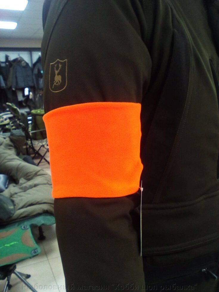 Нарукавник сигнальний охотника "Orange" 6250/1 від компанії Рибальський магазин "Хобi шоп рибалка" - фото 1
