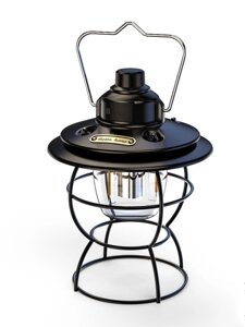 Лампа ліхтар кемпінгова Ретро ZP-018, type-c, індикатор заряду, регулювання сили світла, тепле холодне світло