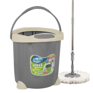 Набір для прибирання Planet Spin Mop Joker 15 л сірий, 6844