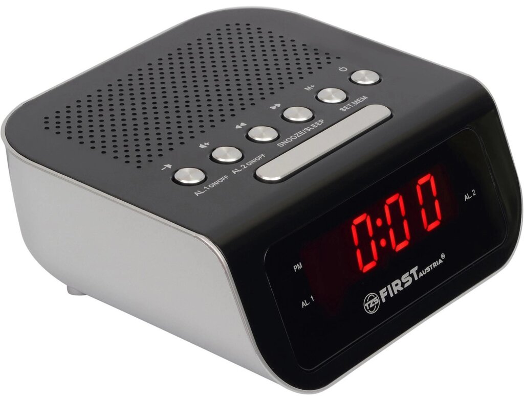 Радіоприймач First FA-2406-1, годинник, будильник - замовити