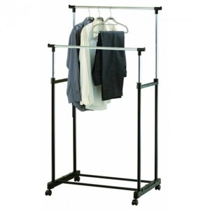 Телескопічна стійка-вішалка для одягу Double Pole Clothes Horse R29746