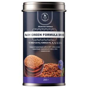 Клітковина насіння льону Formula Green drink для зниження ваги 200 г Тибетська формула