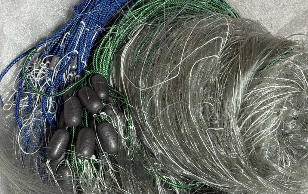 Косорамна рибальська мережа Ø 80мм; h 2.5м; довжина 60м; 0.28 волосінь, промислова рибалка, TITAN від компанії Інтернет магазин "Рибсєть" - фото 1