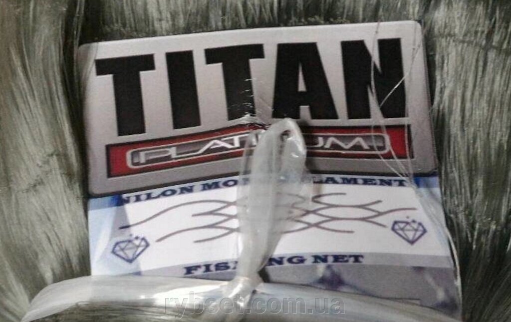 Мережеве полотно TITAN 70х0.22х75х150 сетеполотно рибальське від компанії Інтернет магазин "Рибсеть" - фото 1
