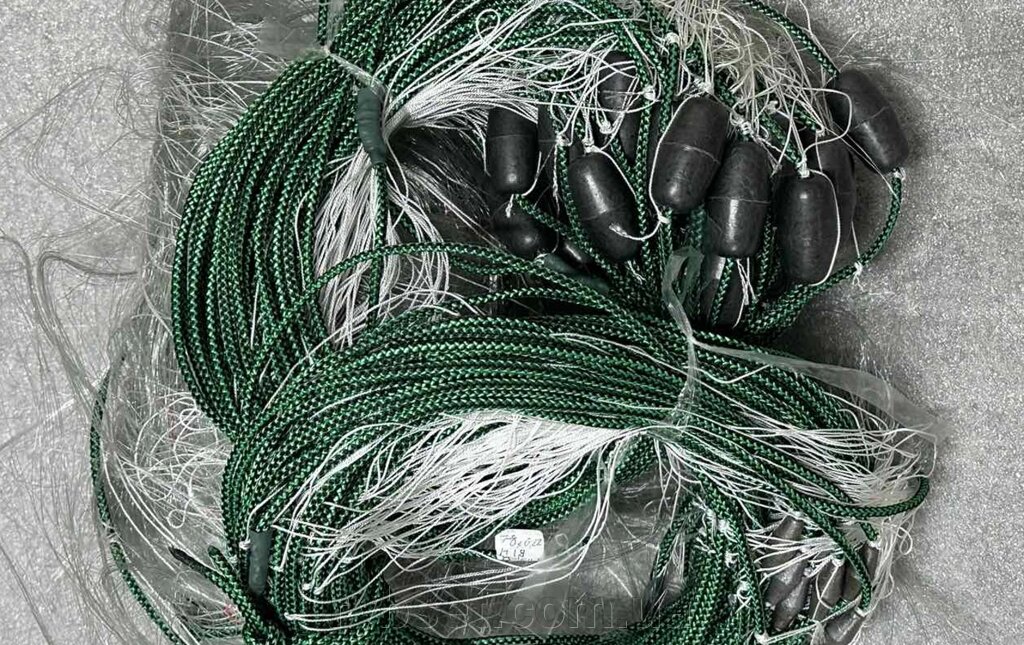 Рамова рибальська мережа Ø 80мм; h 1.8м; довжина 50м; 0.28 волосінь, промислова рибалка, TITAN від компанії Інтернет магазин "Рибсєть" - фото 1