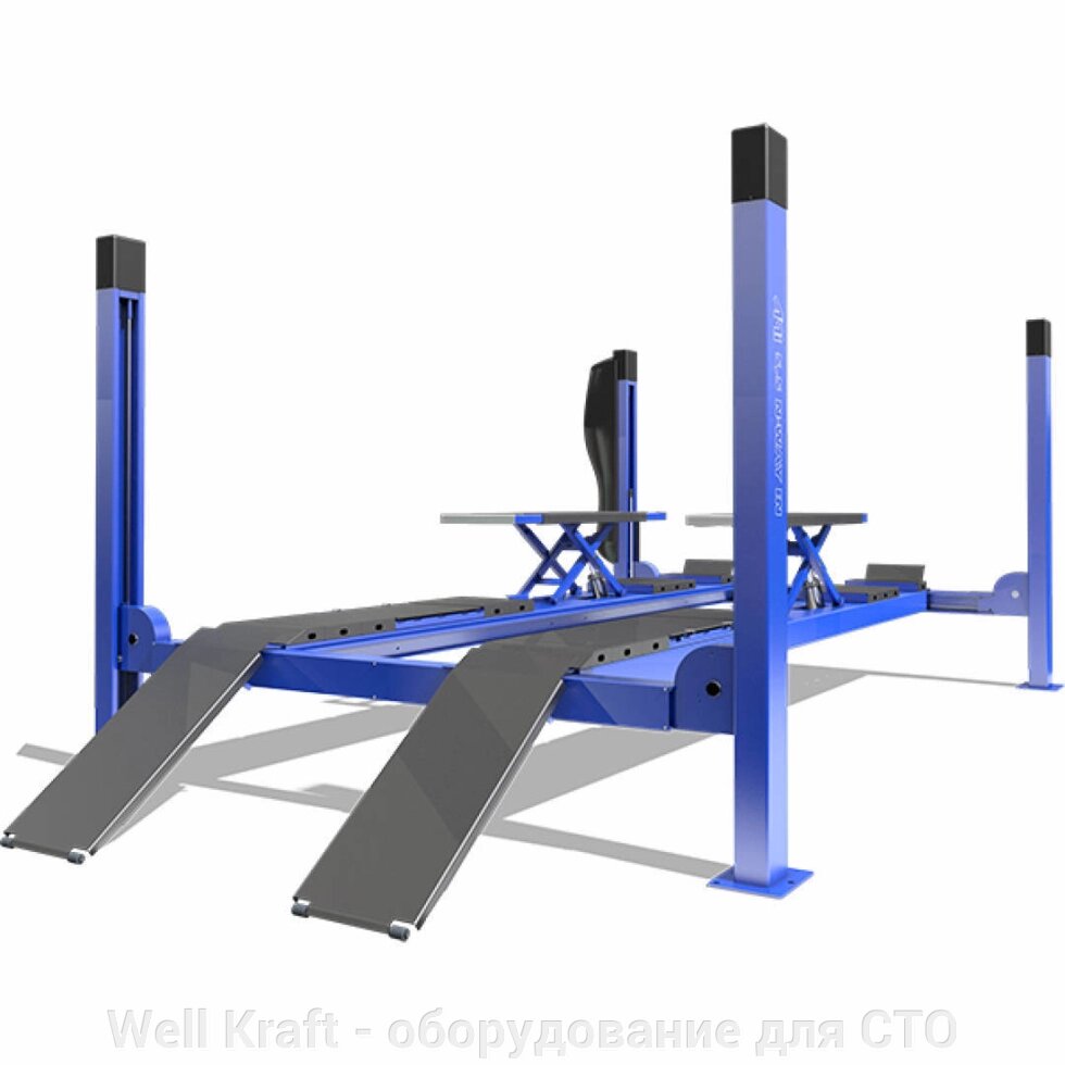 Чотири сет-підйомник 5,5T AMI 5,5 N-шлях для краху доходу з ліфтом рівня 2 (Чехія) (5450 /505 мм СП від компанії Well Kraft - обладнання для СТО - фото 1