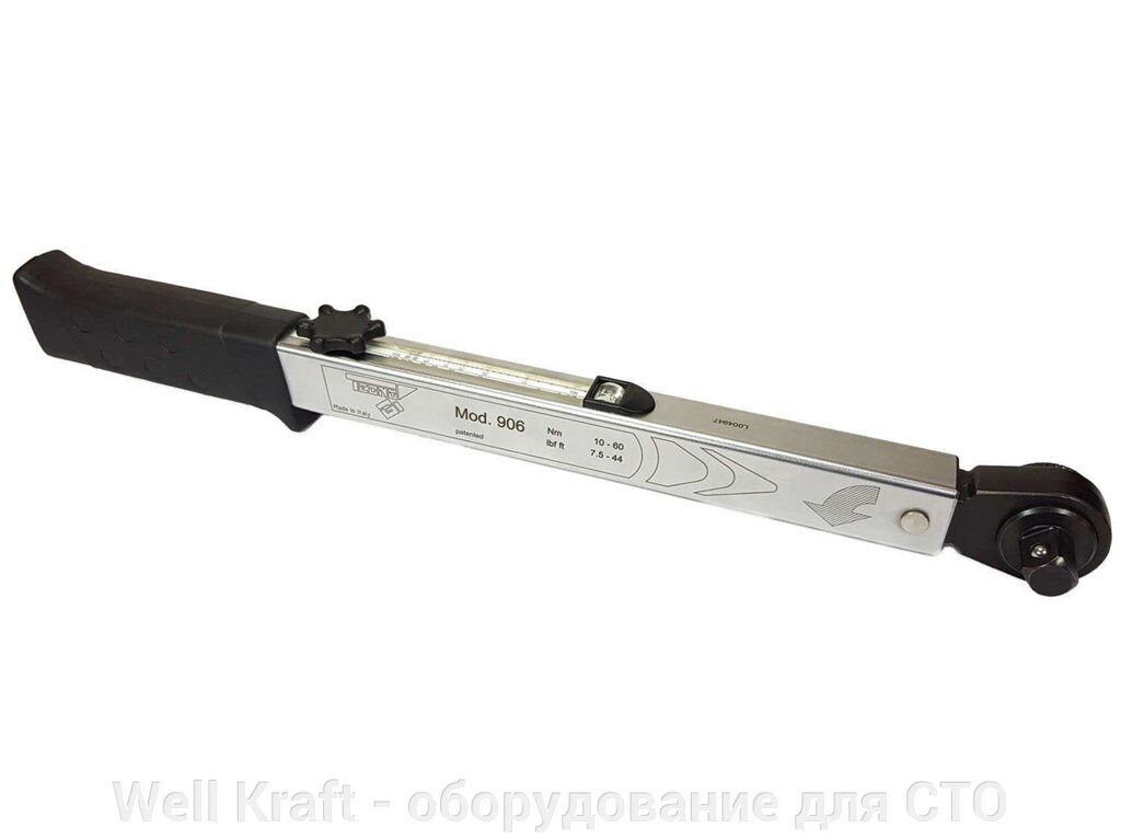 Динамометрический ключ з важільним механізмом 10-60 Nm Tecnogi 906, 1/2 " від компанії Well Kraft - обладнання для СТО - фото 1