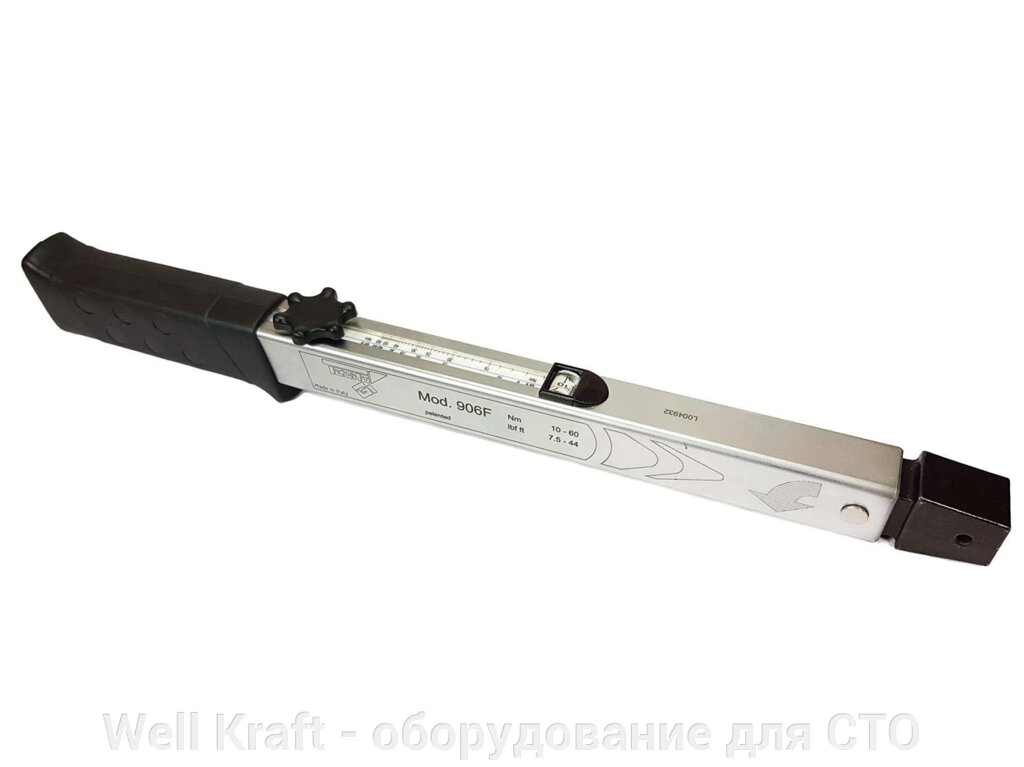 Динамометрический ключ з важільним механізмом 10-60 Nm Tecnogi 906F, 3/8 " від компанії Well Kraft - обладнання для СТО - фото 1