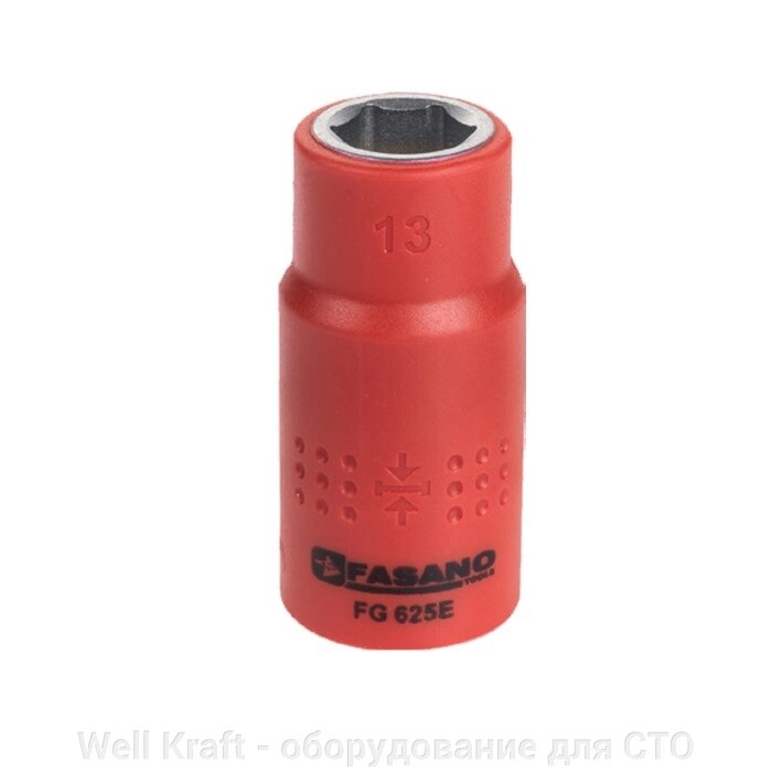 Головка торцева діелектрична 10-32мм Hex 1/2 "квадрат Fasano FG 625E (/ 27) від компанії Well Kraft - обладнання для СТО - фото 1