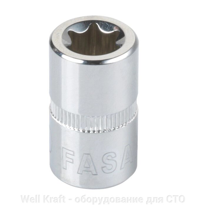 Головка торцева E4-E10 TORX 1/4 "квадрат Fasano FG 624 / TX (10) від компанії Well Kraft - обладнання для СТО - фото 1