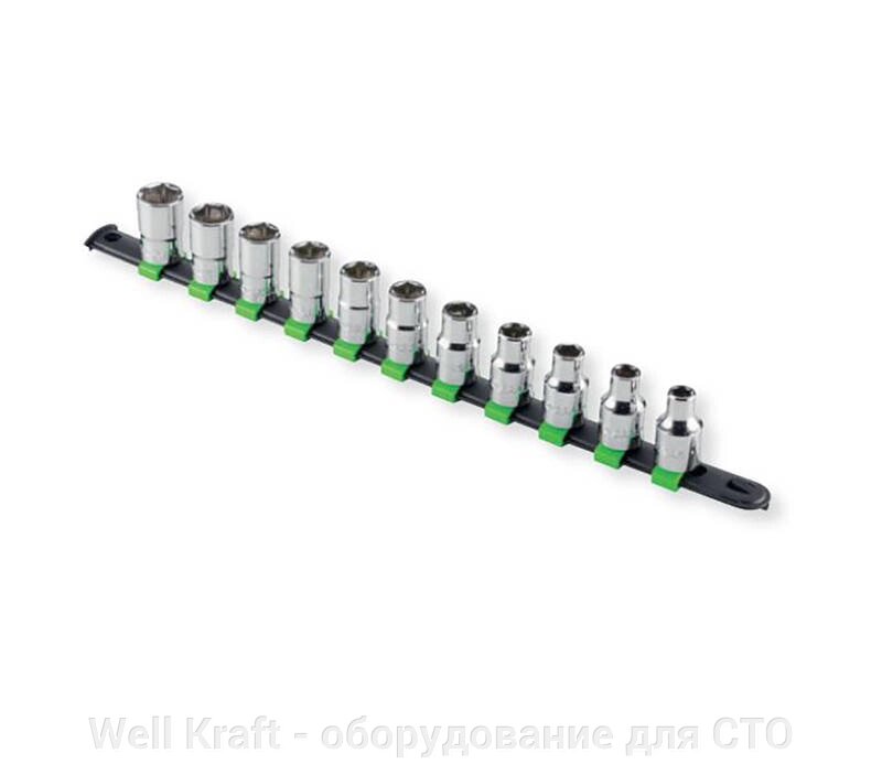 Набір торцевих головок Hex 1/2 "квадрат 10-11шт Fasano FG 625A / S (10) від компанії Well Kraft - обладнання для СТО - фото 1