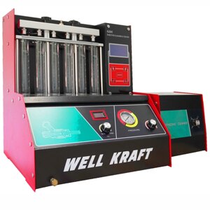 Стенд для діагностики та очищення форсунок Well Kraft FC-600G-24