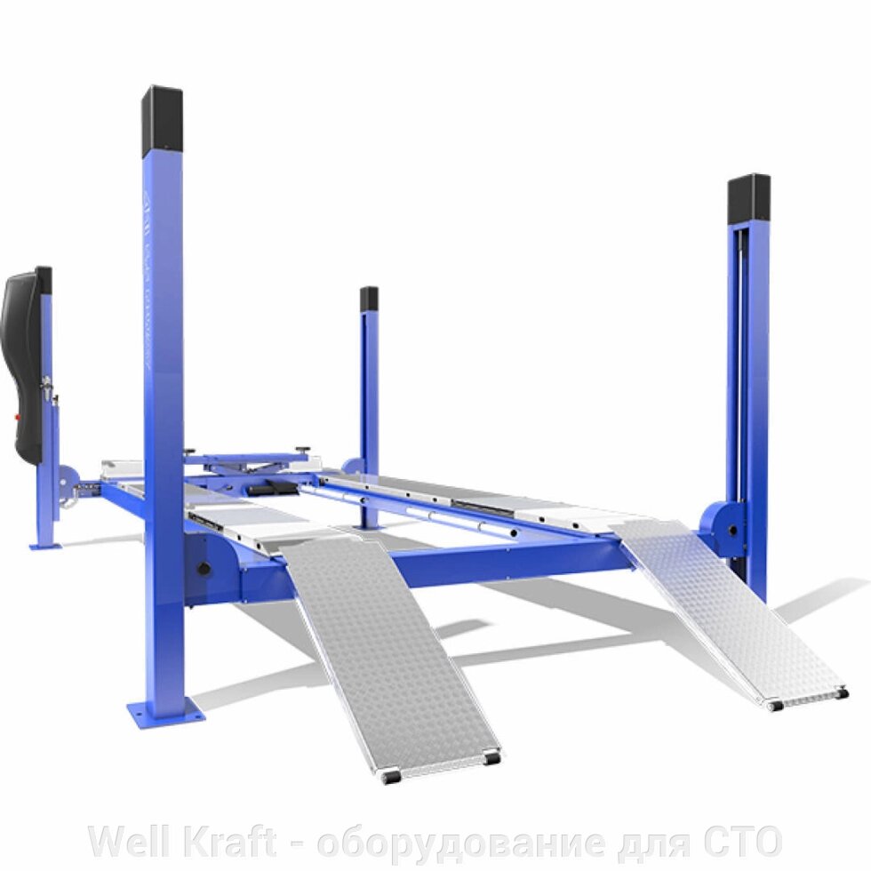 Підйомник чотиристійковий 5.5т AMI 5.5 N-WAY під розвал сходження (Чехія) (5450/505 mm SP 4-75) від компанії Well Kraft - обладнання для СТО - фото 1