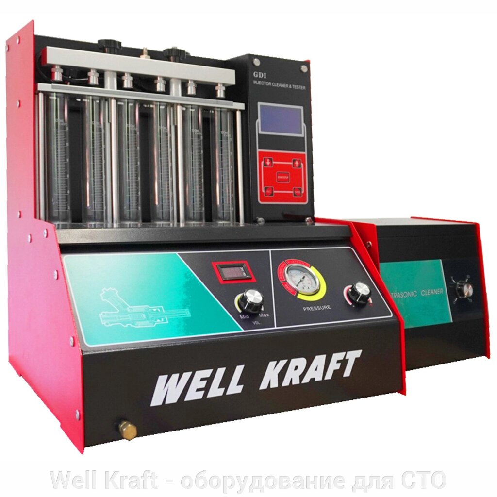 Стенд для діагностики та очищення форсунок Well Kraft FC-600G-24 від компанії Well Kraft - обладнання для СТО - фото 1