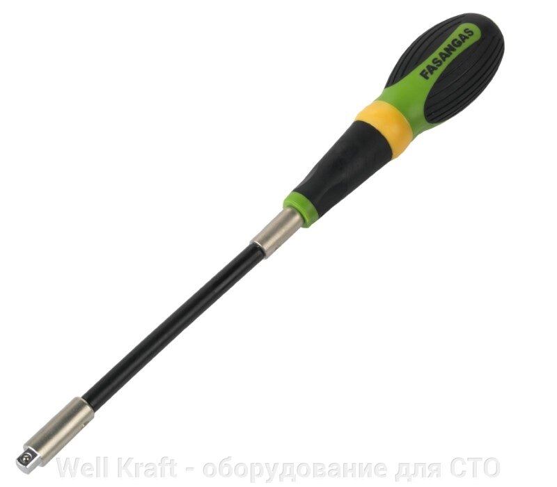 Викрутка комірець гнучка з квадратом 1/4 "Fasano FG 624 / GR14B від компанії Well Kraft - обладнання для СТО - фото 1