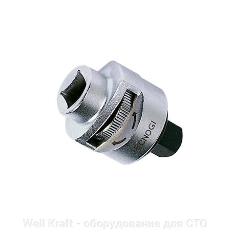 Вставка з храповиком Tecnogi 100R-1/2 " від компанії Well Kraft - обладнання для СТО - фото 1