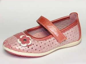 Дитячі туфлі для дівчинки з перфорацие Шалунішка 5596