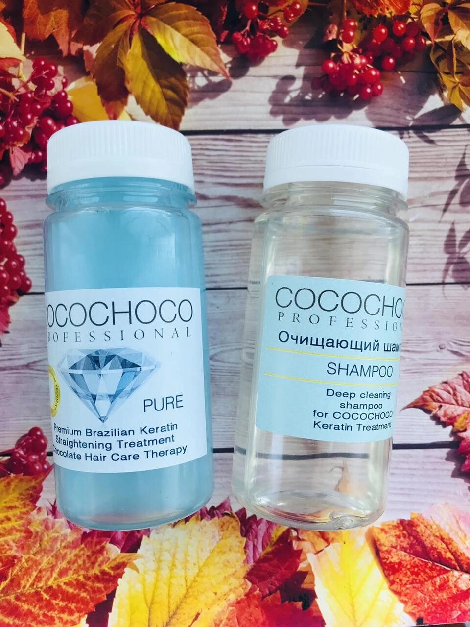 Набір Cocochoco Pure для випрямлення волосся кератин 100 мл і шампунь 100 мл від компанії Juliashop. com. ua - фото 1